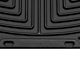Weathertech All-Weather Front and Rear Rubber Floor Mats; Black (99-06 Silverado 1500, Extended Cab, Crew Cab)
