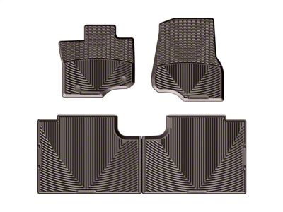 Weathertech All-Weather Front and Rear Rubber Floor Mats; Cocoa (15-25 F-150 SuperCab)