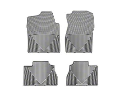 Weathertech All-Weather Front and Rear Rubber Floor Mats; Gray (07-13 Sierra 1500 Extended Cab, Crew Cab)