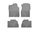 Weathertech All-Weather Front and Rear Rubber Floor Mats; Gray (07-13 Sierra 1500 Extended Cab, Crew Cab)