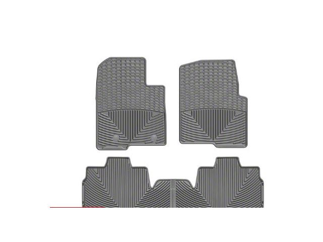 Weathertech All-Weather Front and Rear Rubber Floor Mats; Gray (11-14 F-150 SuperCab)