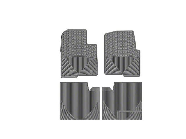 Weathertech All-Weather Front and Rear Rubber Floor Mats; Gray (11-14 F-150 SuperCrew)
