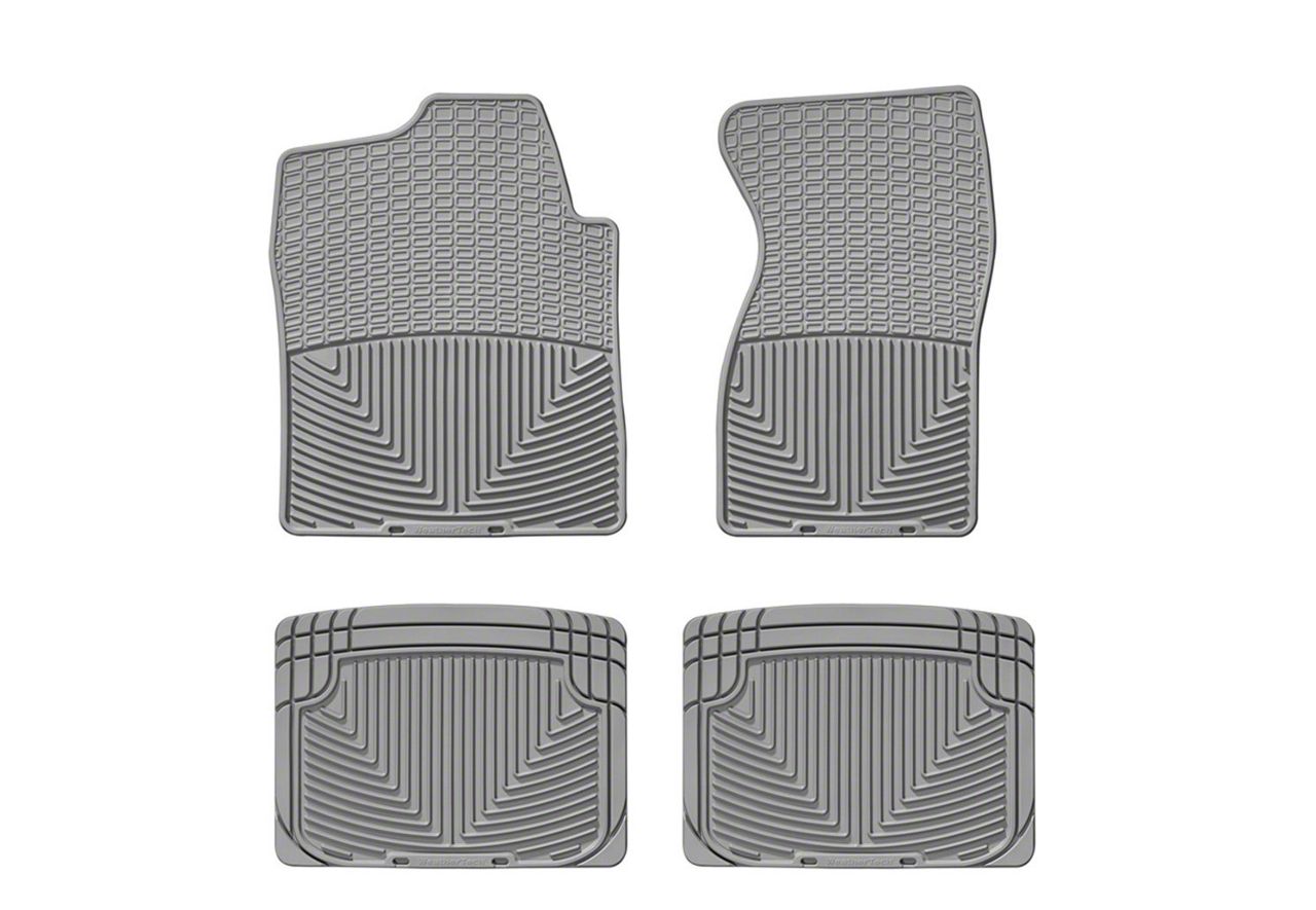 Weathertech Silverado All Weather Front & Rear Rubber Floor Mats Gray
