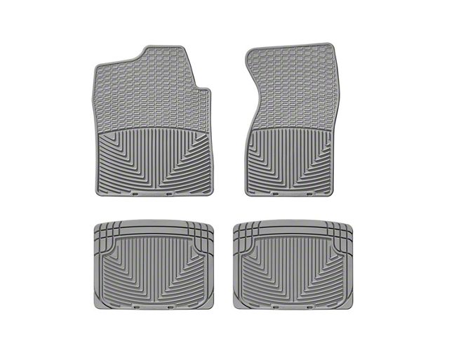 Weathertech All-Weather Front and Rear Rubber Floor Mats; Gray (99-06 Silverado 1500 Extended Cab, Crew Cab)