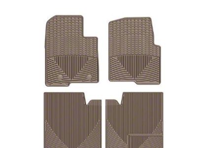 Weathertech All-Weather Front and Rear Rubber Floor Mats; Tan (11-14 F-150 SuperCrew)