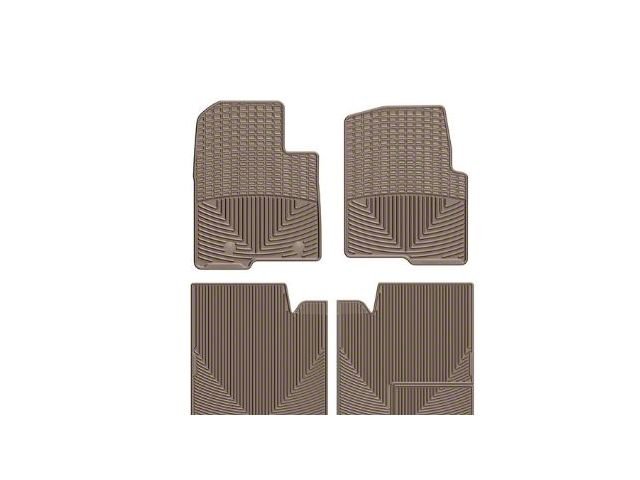 Weathertech All-Weather Front and Rear Rubber Floor Mats; Tan (11-14 F-150 SuperCrew)