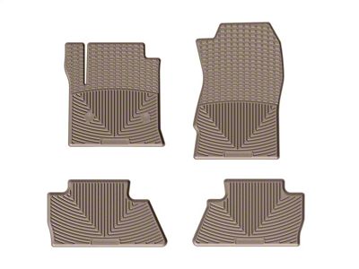 Weathertech All-Weather Front and Rear Rubber Floor Mats; Tan (14-18 Silverado 1500 Crew Cab)