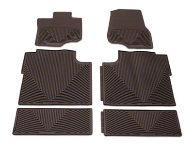 Weathertech All-Weather Front, Rear and Under Rear Seat Rubber Floor Mats; Cocoa (15-25 F-150 SuperCrew)