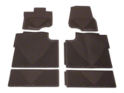 Weathertech All-Weather Front, Rear and Under Rear Seat Rubber Floor Mats; Cocoa (15-24 F-150 SuperCrew)