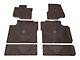 Weathertech All-Weather Front, Rear and Under Rear Seat Rubber Floor Mats; Cocoa (15-24 F-150 SuperCrew)