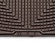 Weathertech All-Weather Front, Rear and Under Rear Seat Rubber Floor Mats; Cocoa (15-24 F-150 SuperCrew)