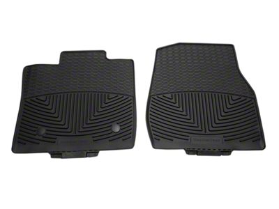 Weathertech All-Weather Front Rubber Floor Mats; Black (15-24 F-150 Regular Cab)