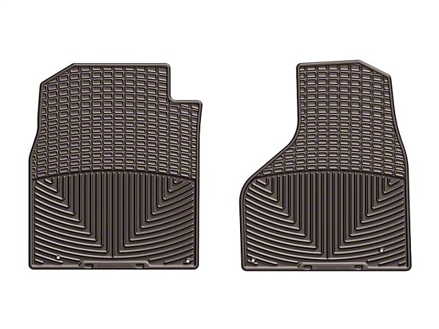 Weathertech All-Weather Front Rubber Floor Mats; Cocoa (12-18 RAM 1500 Regular Cab, Quad Cab)