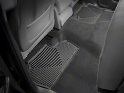 Weathertech All-Weather Rear Rubber Floor Mats; Black (14-18 Sierra 1500 Double Cab, Crew Cab)