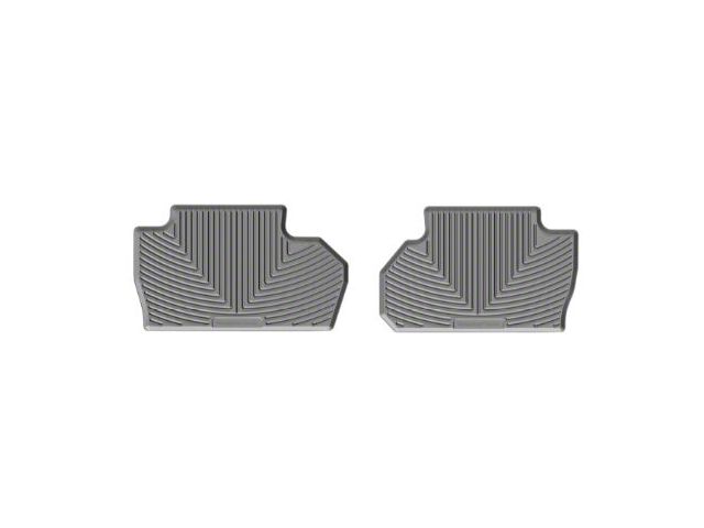 Weathertech All-Weather Front and Rear Rubber Floor Mats; Gray (14-18 Sierra 1500 Double Cab)