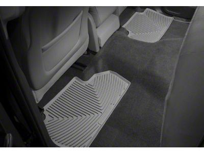 Weathertech All-Weather Front and Rear Rubber Floor Mats; Gray (14-18 Silverado 1500 Double Cab)