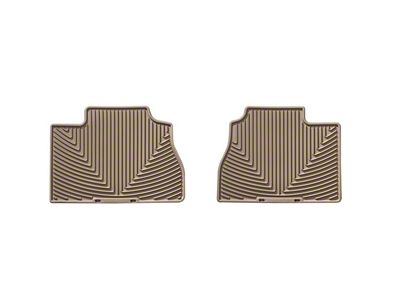 Weathertech All-Weather Rear Rubber Floor Mats; Tan (07-13 Sierra 1500 Extended Cab)