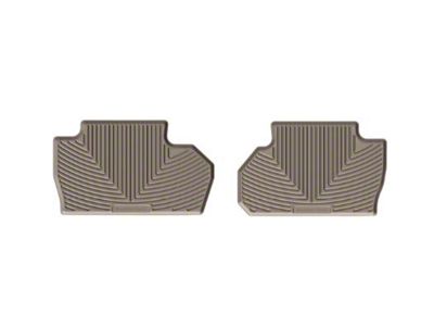 Weathertech All-Weather Front and Rear Rubber Floor Mats; Tan (14-18 Sierra 1500 Double Cab)