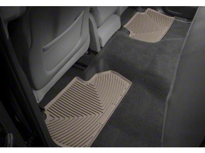 Weathertech All-Weather Front and Rear Rubber Floor Mats; Tan (14-18 Silverado 1500 Double Cab)