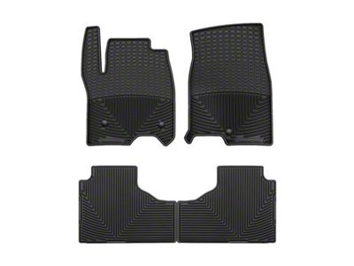 Weathertech All-Weather Front and Rear Rubber Floor Mats; Black (21-25 Yukon)