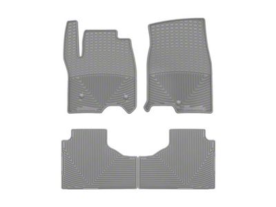 Weathertech All-Weather Front and Rear Rubber Floor Mats; Gray (21-25 Yukon)