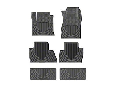 Weathertech All-Weather Front, Rear and Third Row Rubber Floor Mats; Black (15-20 Yukon)