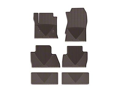 Weathertech All-Weather Front, Rear and Third Row Rubber Floor Mats; Cocoa (15-20 Yukon)