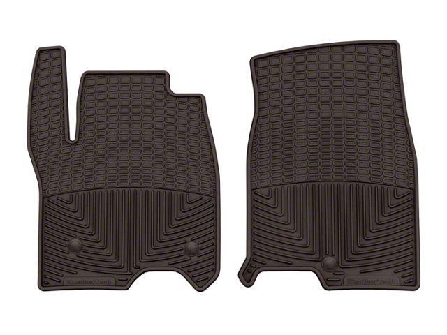 Weathertech All-Weather Front Rubber Floor Mats; Cocoa (21-24 Yukon)