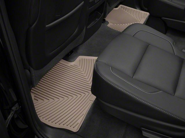 Weathertech All-Weather Rear Rubber Floor Mats; Tan (15-20 Yukon)