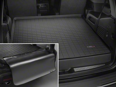 Weathertech DigitalFit Cargo Liner with Bumper Protector; Behind Second Row; Black (15-20 Yukon w/o Third Row Seats)