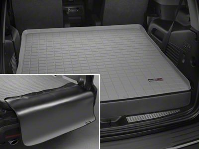 Weathertech DigitalFit Cargo Liner with Bumper Protector; Behind Second Row; Gray (15-20 Yukon w/o Third Row Seats)