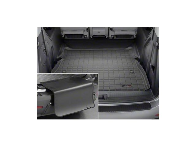 Weathertech DigitalFit Cargo Liner with Bumper Protector; Behind 2nd Row; Black (07-08 Yukon w/ Third Row Seats; 09-14 Yukon)