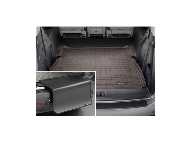 Weathertech DigitalFit Cargo Liner with Bumper Protector; Behind 2nd Row; Cocoa (21-24 Yukon)