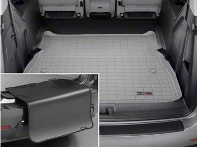 Weathertech DigitalFit Cargo Liner with Bumper Protector; Behind 2nd Row; Gray (07-08 Yukon w/o Third Row Seats)