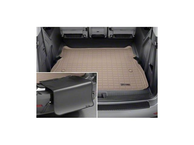 Weathertech DigitalFit Cargo Liner with Bumper Protector; Behind 2nd Row; Tan (07-08 Yukon w/ Third Row Seats; 09-14 Yukon)