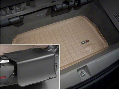 Weathertech DigitalFit Cargo Liner with Bumper Protector; Behind 3rd Row; Tan (21-25 Yukon)