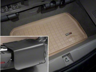 Weathertech DigitalFit Cargo Liner with Bumper Protector; Behind 3rd Row; Tan (21-24 Yukon)