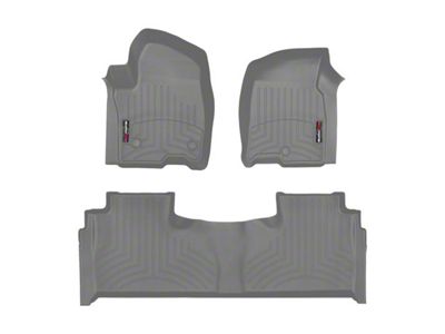 Weathertech DigitalFit Front and Rear Floor Liners; Gray (21-25 Yukon)