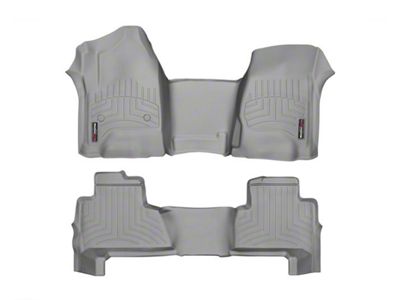 Weathertech DigitalFit Front Over the Hump and Rear Floor Liners; Gray (15-20 Yukon)
