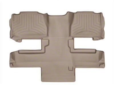 Weathertech DigitalFit Rear Floor Liner with 2nd Row Center Aisle Piece; Tan (07-14 Yukon, Excluding Hybrid)