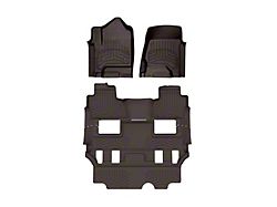Weathertech Front and Rear Floor Liner HP; Cocoa (15-20 Yukon w/ 2nd Row Bucket Seats)
