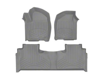 Weathertech Front and Rear Floor Liner HP; Gray (21-24 Yukon)