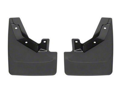 Weathertech No-Drill Mud Flaps; Front; Black (21-24 Yukon w/ Power Retractable Running Boards)