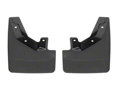 Weathertech No-Drill Mud Flaps; Front; Black (21-25 Yukon w/ Power Retractable Running Boards)