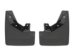 Weathertech No-Drill Mud Flaps; Front; Black (21-24 Yukon w/ Power Retractable Running Boards)