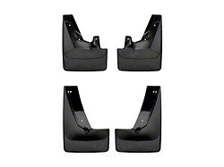 Weathertech No-Drill Mud Flaps; Front and Rear; Black (21-25 Yukon w/ Stationary Running Boards)