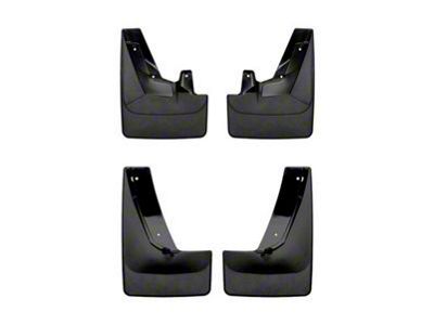 Weathertech No-Drill Mud Flaps; Front and Rear; Black (21-25 Yukon w/ Stationary Running Boards)