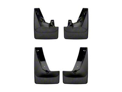 Weathertech No-Drill Mud Flaps; Front and Rear; Black (21-24 Yukon w/ Stationary Running Boards)