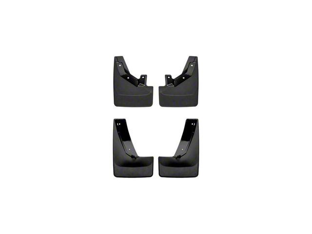 Weathertech No-Drill Mud Flaps; Front and Rear; Black (21-24 Yukon w/ Power Retractable Running Boards)