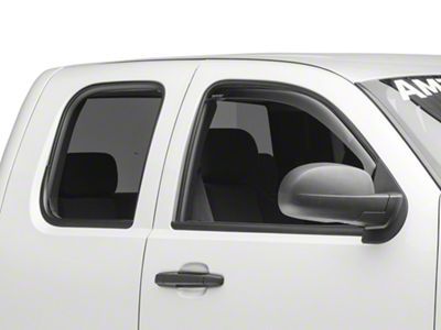 Weathertech Side Window Deflectors; Front; Dark Smoke (07-14 Yukon)